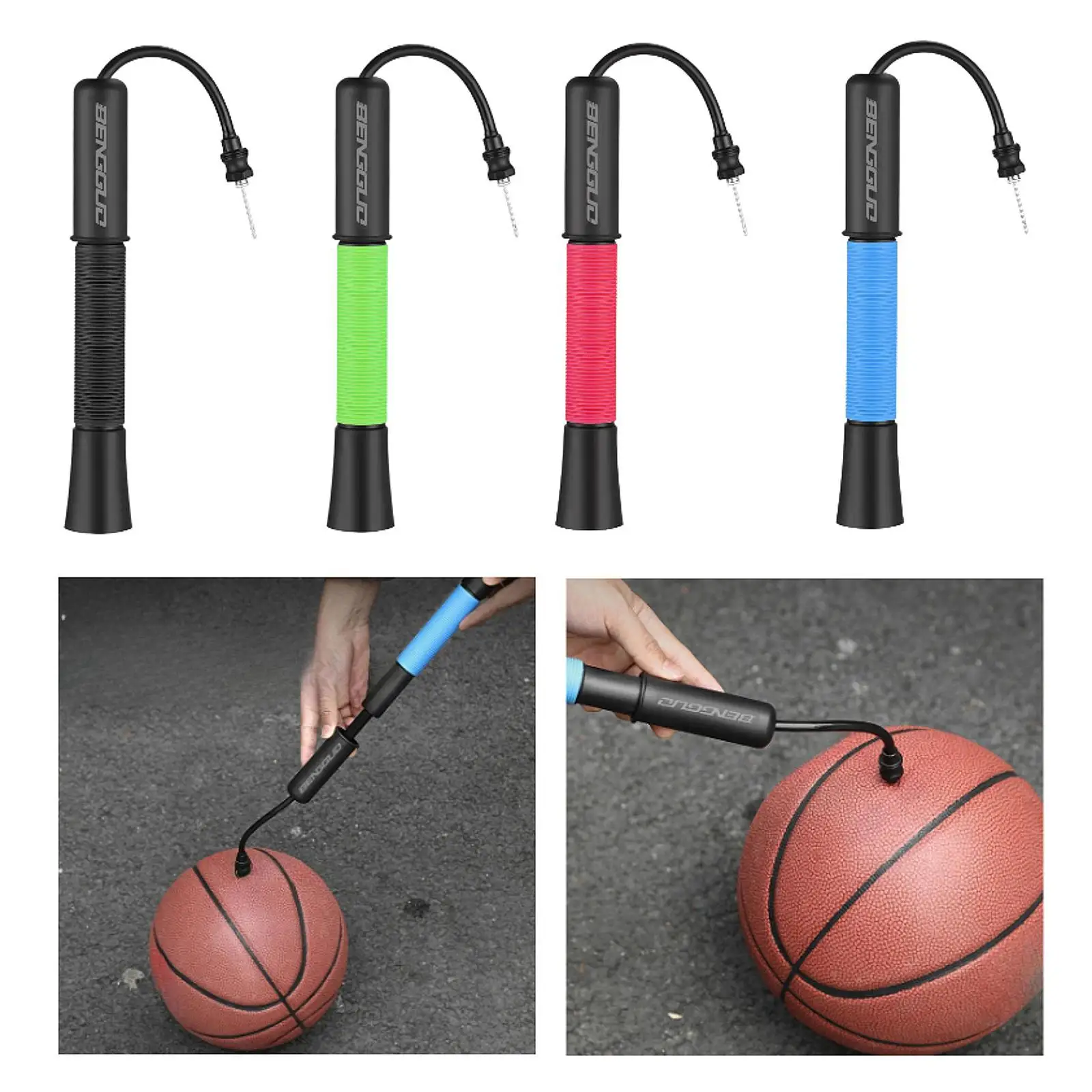 

Ball Pump Lightweight Hand Pump for Inflatable Balls Soccer Rugby Ball