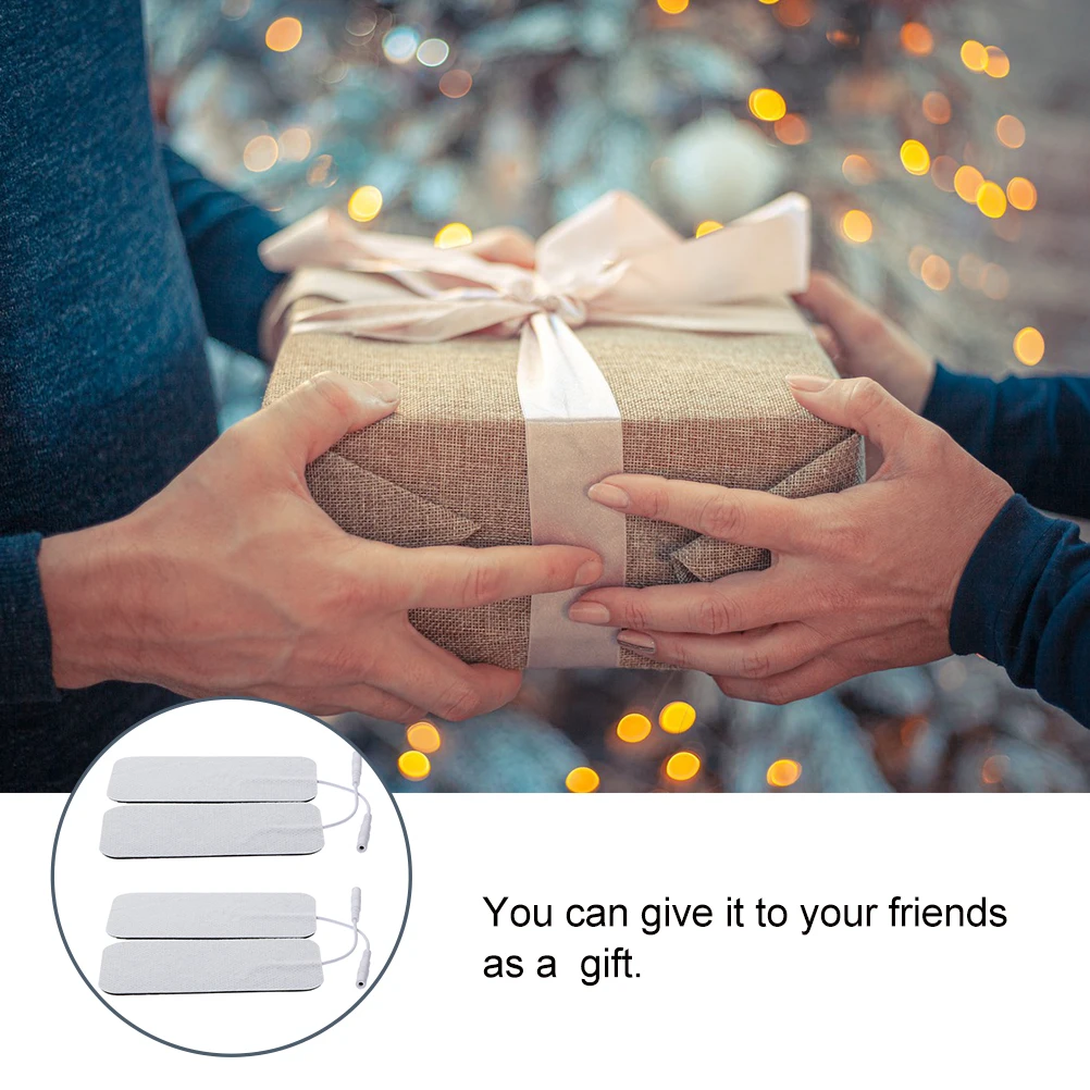 

4 шт. электродные подушечки, профессиональная проводящая акупунктура, без латекса, замена физиотерапии