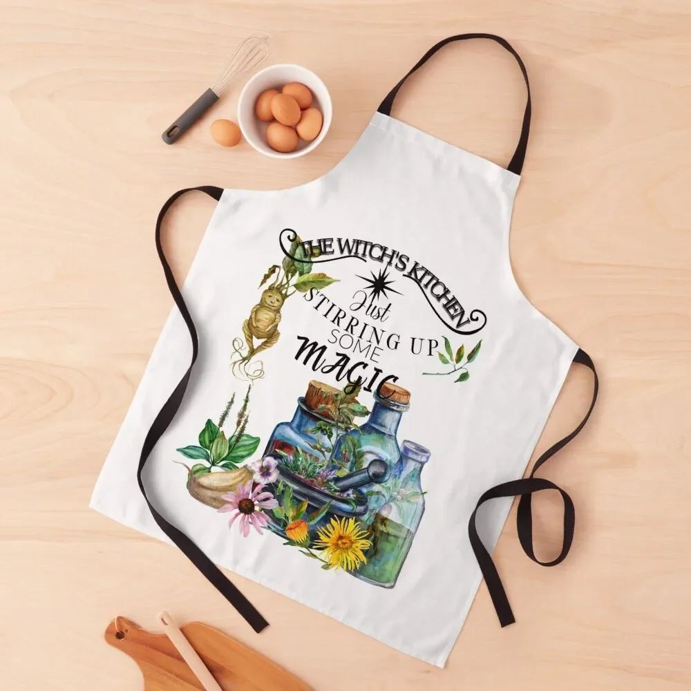 The Witches Kitchen just stirring up some Magic Apron women's work christmas Home Utensils Apron