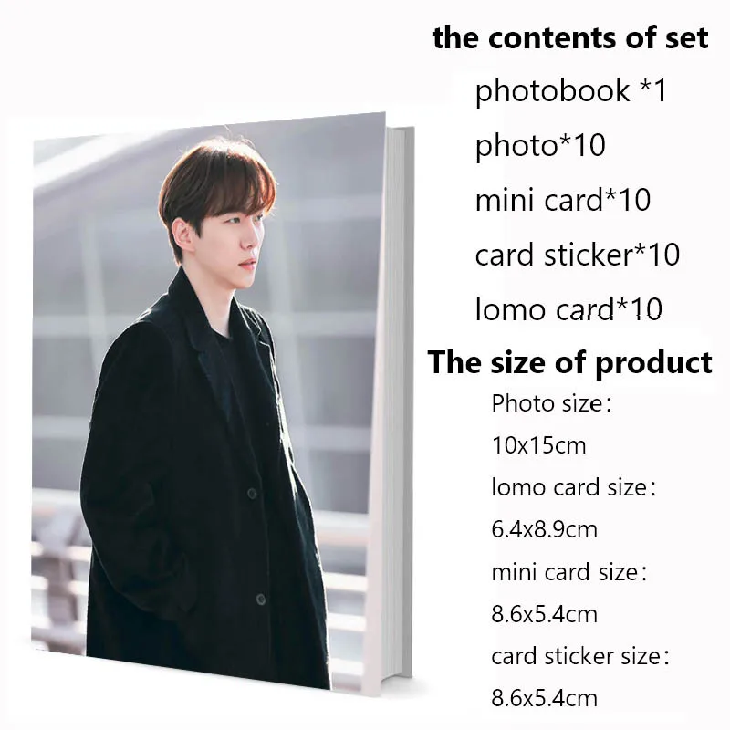 

Series1 Jun-ho Lee Joon-ho Набор фотокниг с фото Ломо-карта Мини-наклейка-карта Календарь Книга с картинками Фотоальбом Artbook