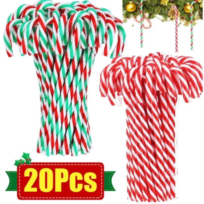 Colgante de bastones de caramelo de Navidad, árbol de Navidad acrílico, muleta retorcida, adorno colgante, fiesta de Navidad, decoración del hogar, regalos, Feliz Año Nuevo