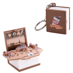 3D Katze Klappbuch Schlüsselanhänger Kinder Neuheit Dinosaurier Anhänger Schlüsselanhänger Mini 55KA