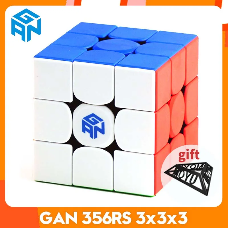 CubeFun-Cube Magique GAN 356 R S RS 3x3x3, Puzzle de Vitesse GAN356/356RS, Idées Cadeaux de Noël, Jouets pour Enfants