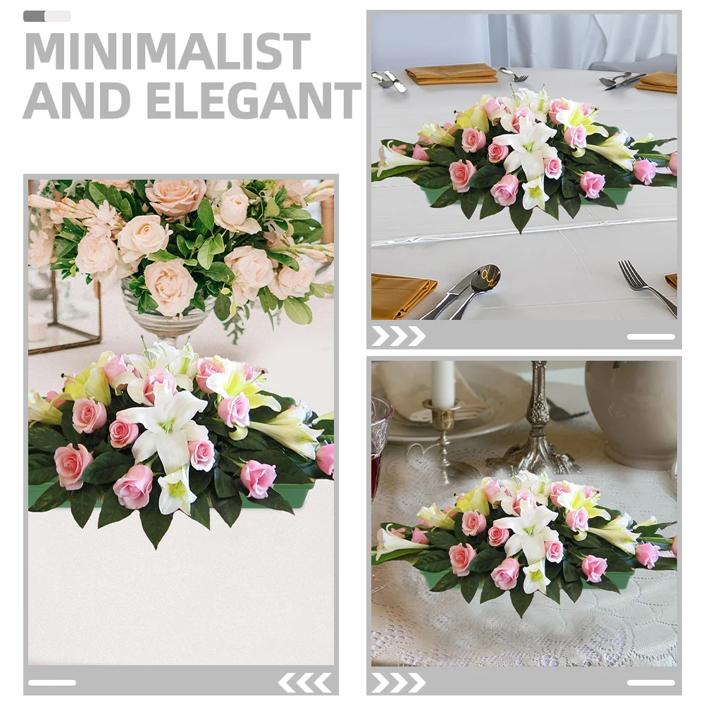 Plateau de boue de jardinage pour arrangement de fleurs en mousse, boîte de fournitures en plastique Floral 8 pièces
