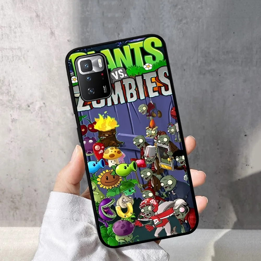 Game Plants Vs Z-Zombies Phone Case For Redmi Note 4 X 5 A 6 7 8 T 9 9S 10 11 11S 11Epro Poco M3 pro