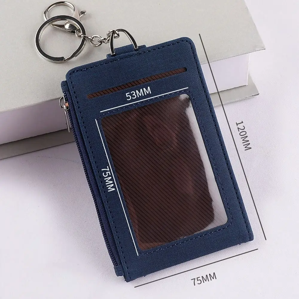 

Hot Sale Zipper Bag Wallet Carabiner Style ID Lanyard Name Tag Key Chain Card Badge Holder Card Bag