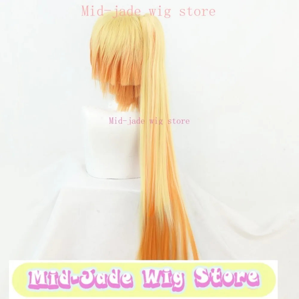 我妻善逸 Genderend コスプレウィッグアニメコスプレパーティー帽子小道具人工毛