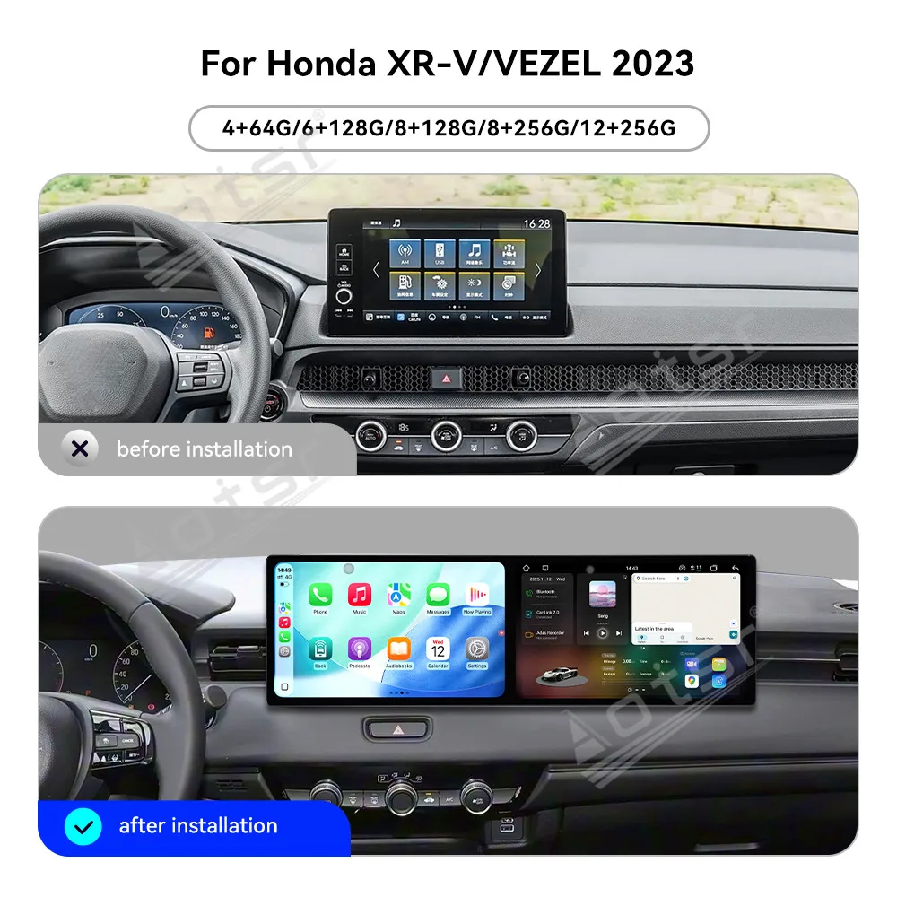 

HOT Sale Dual 10.1’’ Android 15 For Honda XR-V/VEZEL 2023 Car Radio GPS Navigation CarPlay Screen Multimedia Player Head Unit
