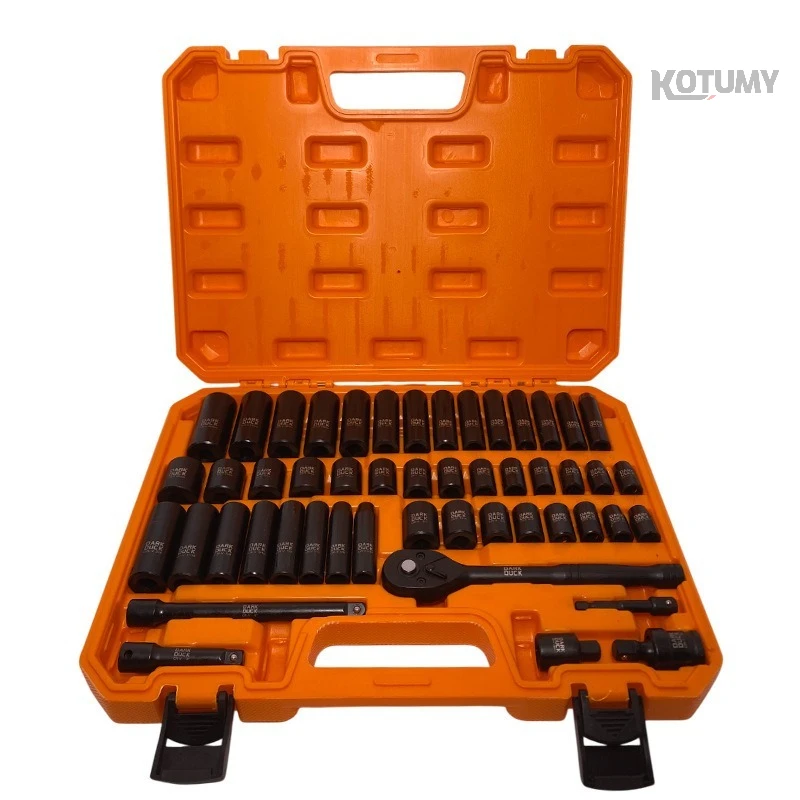 

50Pcs 3/8" Drive Mechanic Socket Set with Ratchet Wrench Extension Bar & Adapter