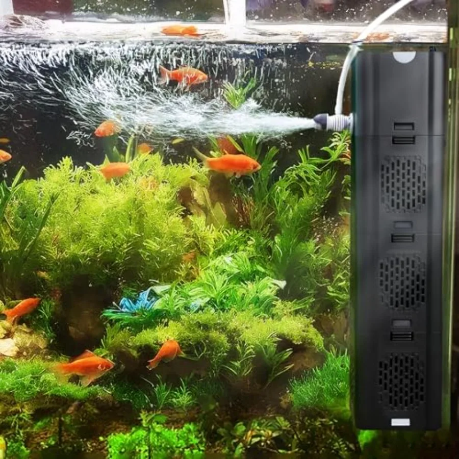 

【Spot goods】Aquarium Filter 400GPH for Large 40-150 Gallon Fish Tank and Cold Plunge Hot Tub Small Koi Pond Filter Clear Wavema