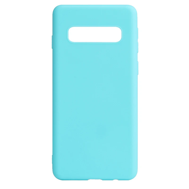 Candy color silicone phone case on for samsung galaxy s10 5G s10e s10 plus s9 s8 s7 edge Note 8 Note 9 soft tpu back cover coque