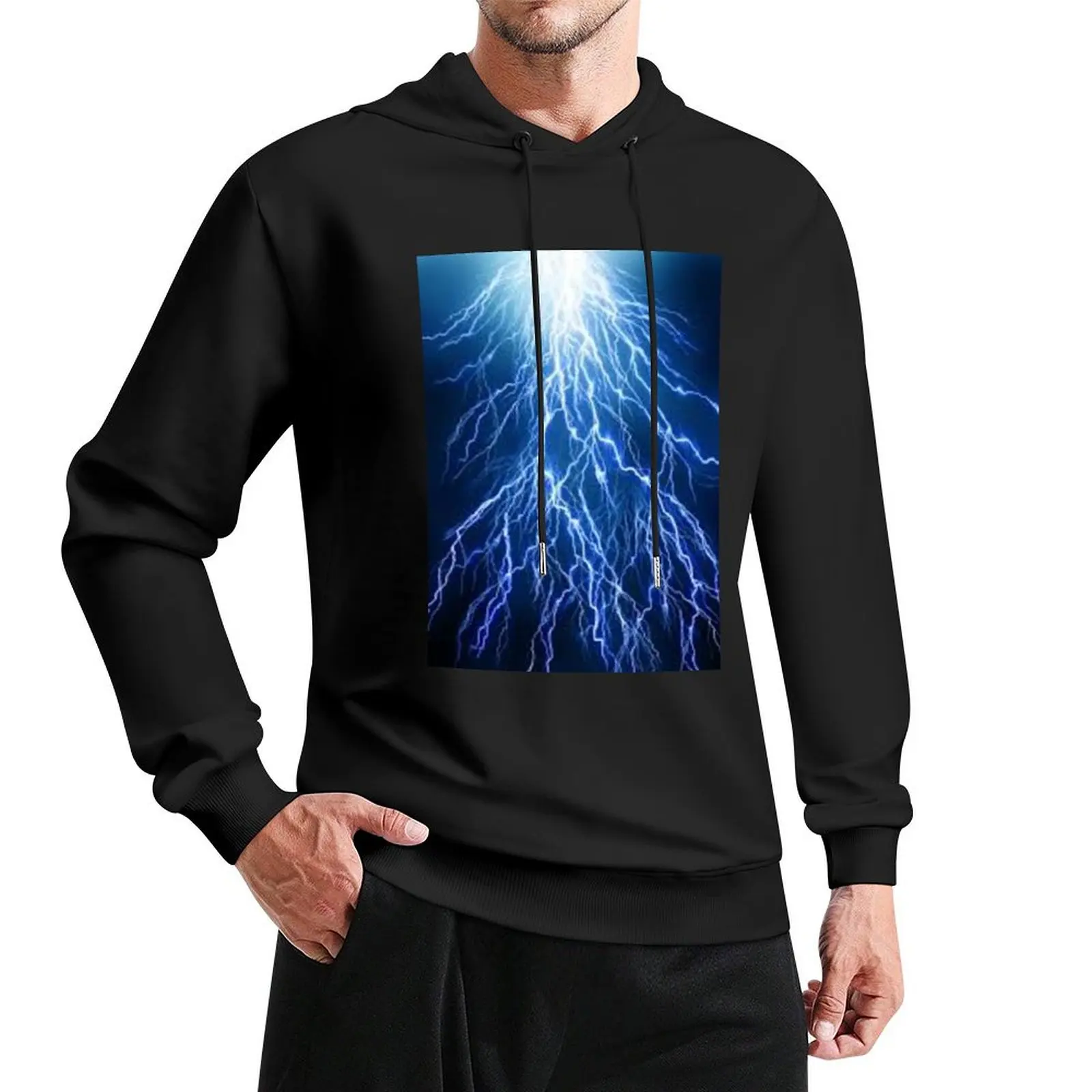 lightning storm Pullover Hoodie korean clothes autumn new products autumn men's sweat-shirt designer hoodies