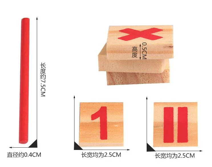 Dziecko Montessori drewniane edukacyjne matematyka liczenie liczb kije materiał obliczenie gra matematyka Puzzle zabawki do wczesnej edukacji