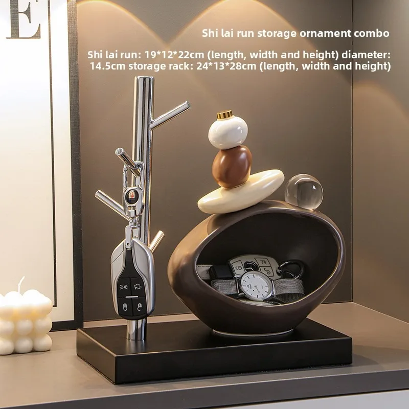 Ornamentos criativos de entrada Armazenamento de chaves de porta de entrada