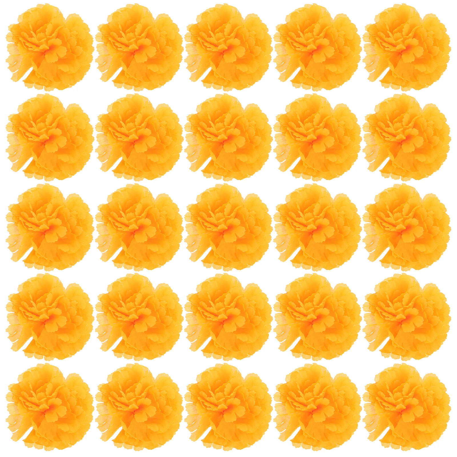 

50 Pcs Flowers 9cm Diwali Decor Wedding Decoration Day of The Dead DIY Floral Props Party Diy Marigold Head Supplies