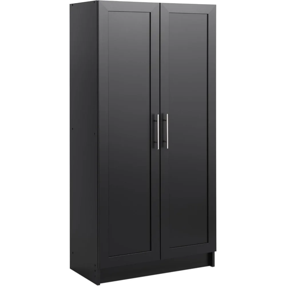 

Prepac Elite Storage Cabinet, 16.75" D x 32" W x 65" H, Black