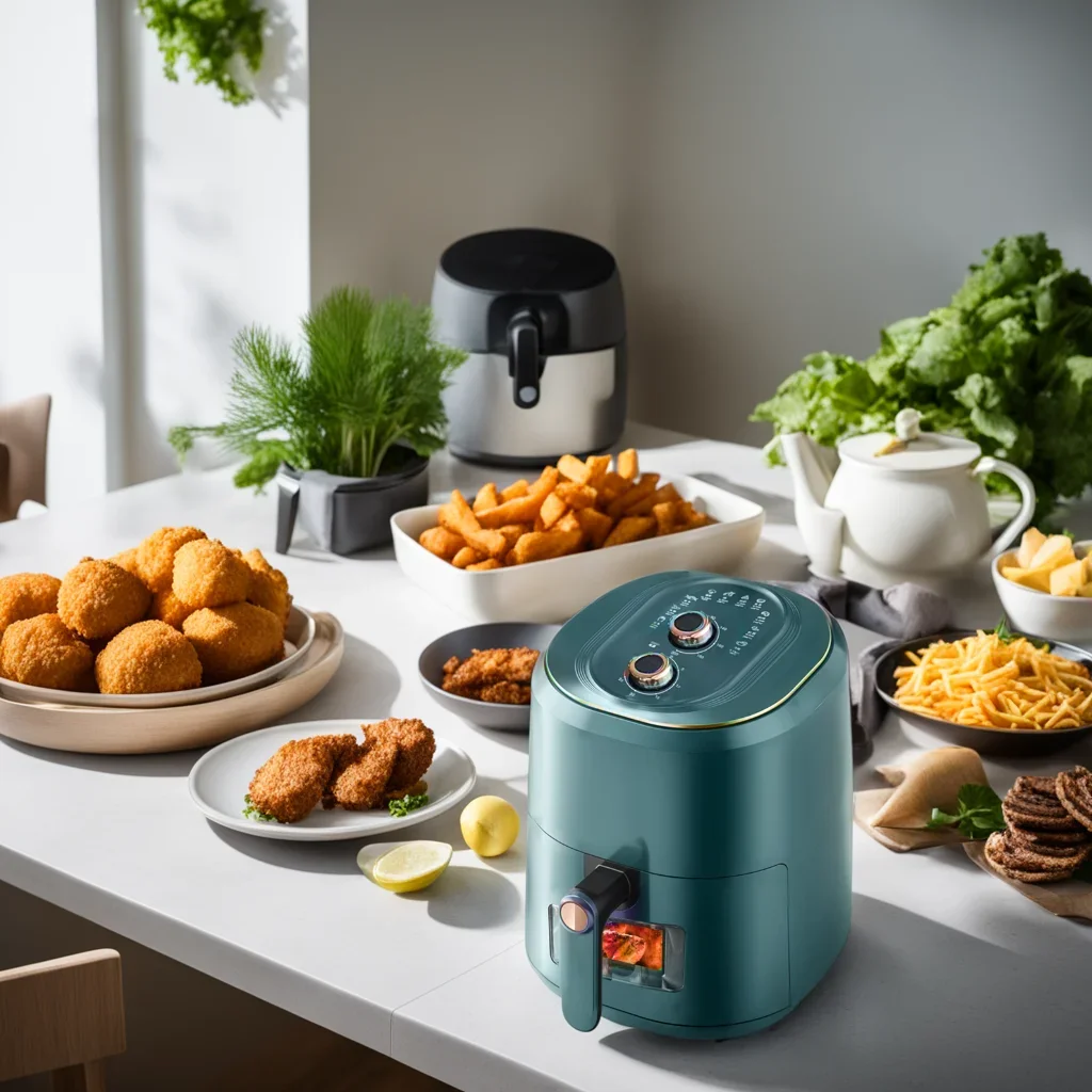 Air Fryer Powerful 1400W Easy to Cook 80-200F Temp Fry Force 360 Technology cooks food quickly