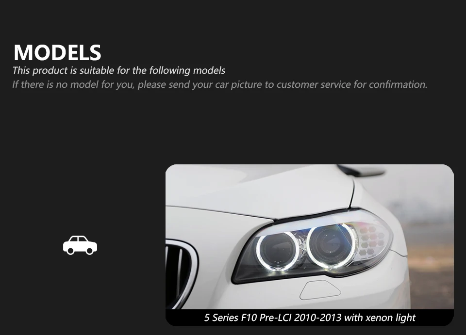 AKD Car Styling Head Lamp for BMW F10 Headlights 2010-2017 520i 525i 530i F11 LED Headlight Projector DRL Automotive Accessories