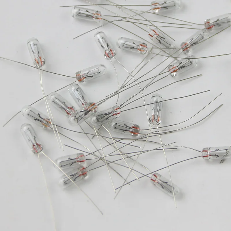 

25pcs Mini 3/4/5mm 3/6/12/24V Lamp Light Bulb Edison Incandescent Filament Rice Miniature Lamp Bulb Indicator Incandescent Lamp