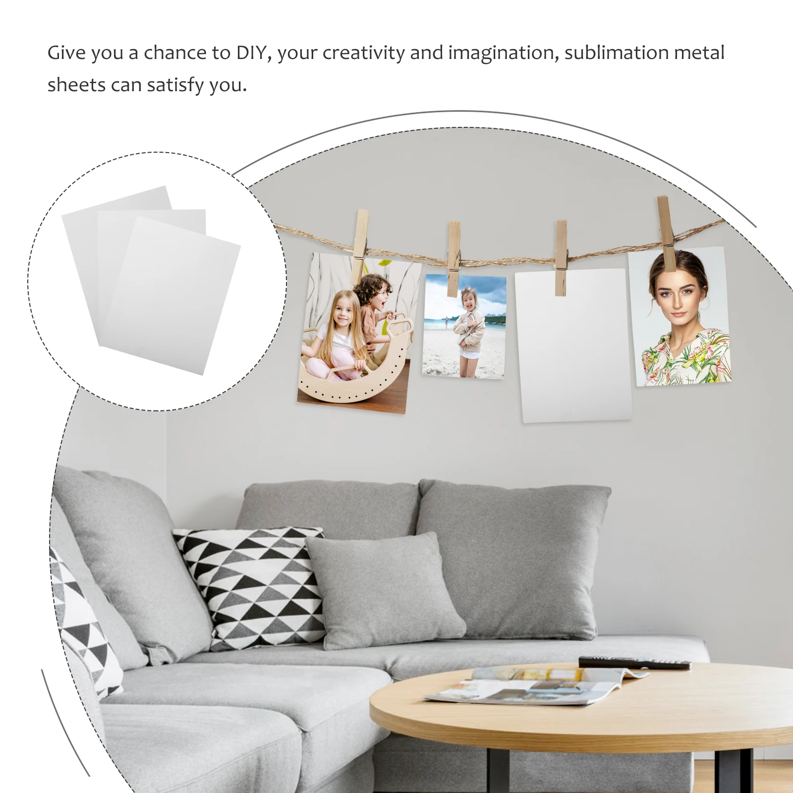 

3pcs Blank Aluminum Plate 20x30cm Silver Sublimation Metal Sign Blanks Sheets Craft Material Photo Poster Frame Wall Decor