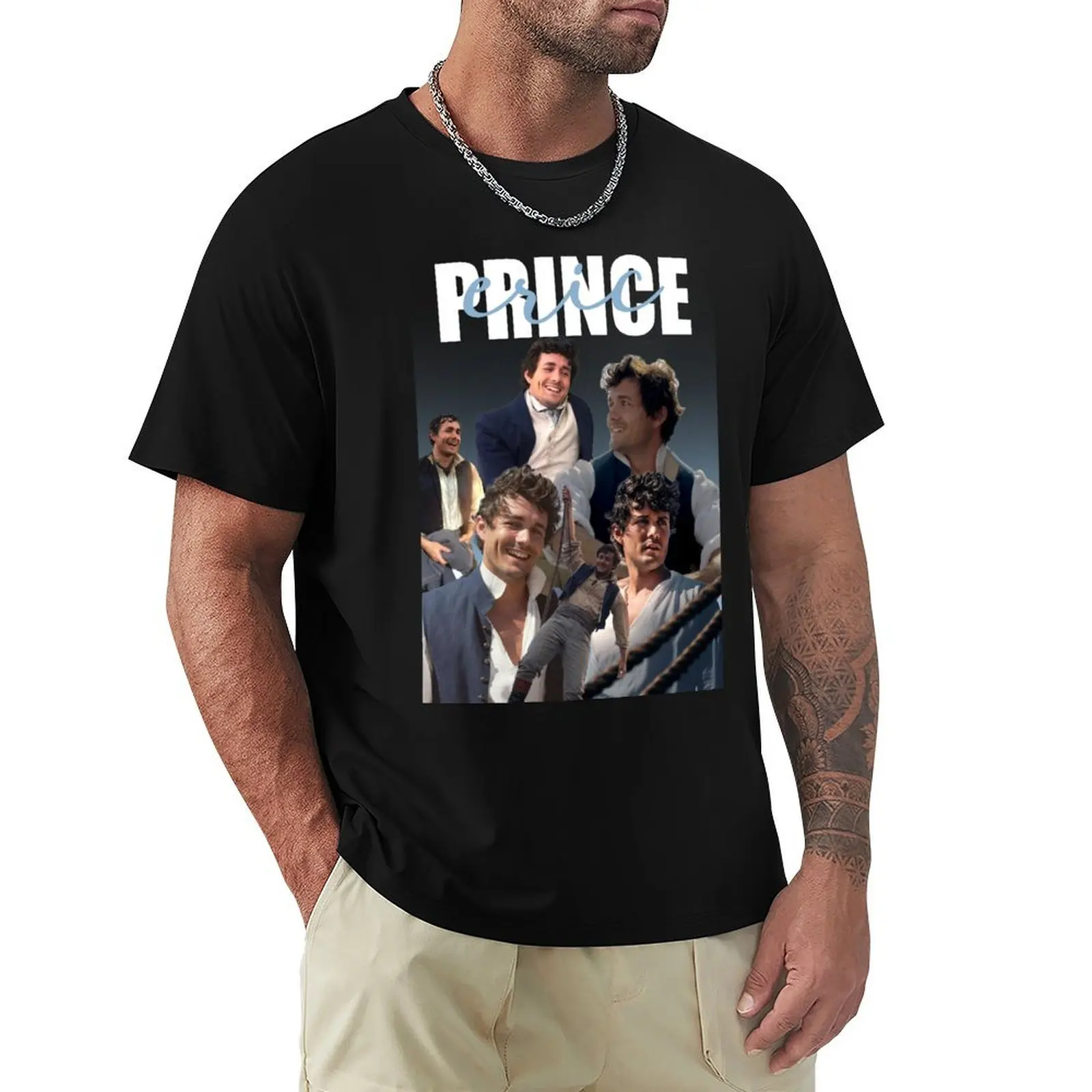 Prince Eric Layover T-Shirt anime t shirts oversize T-Shirt