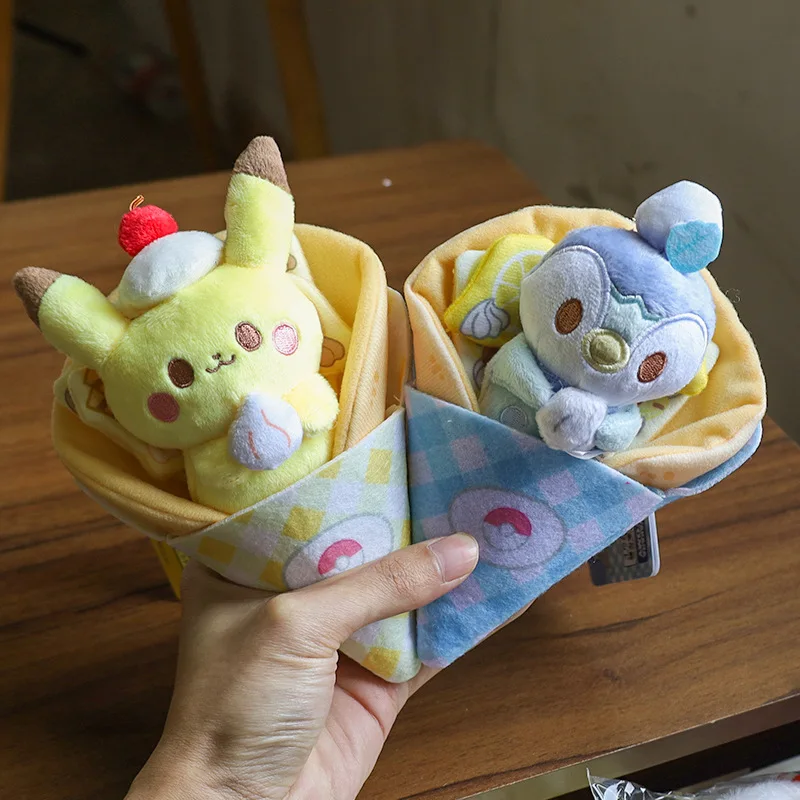 17cm Pokemon Pikachu peluche poupée Pikachu Bogaman porte-clés mignon pingouin sac pendentif étudiant sac à dos accessoires fille cadeau jouets