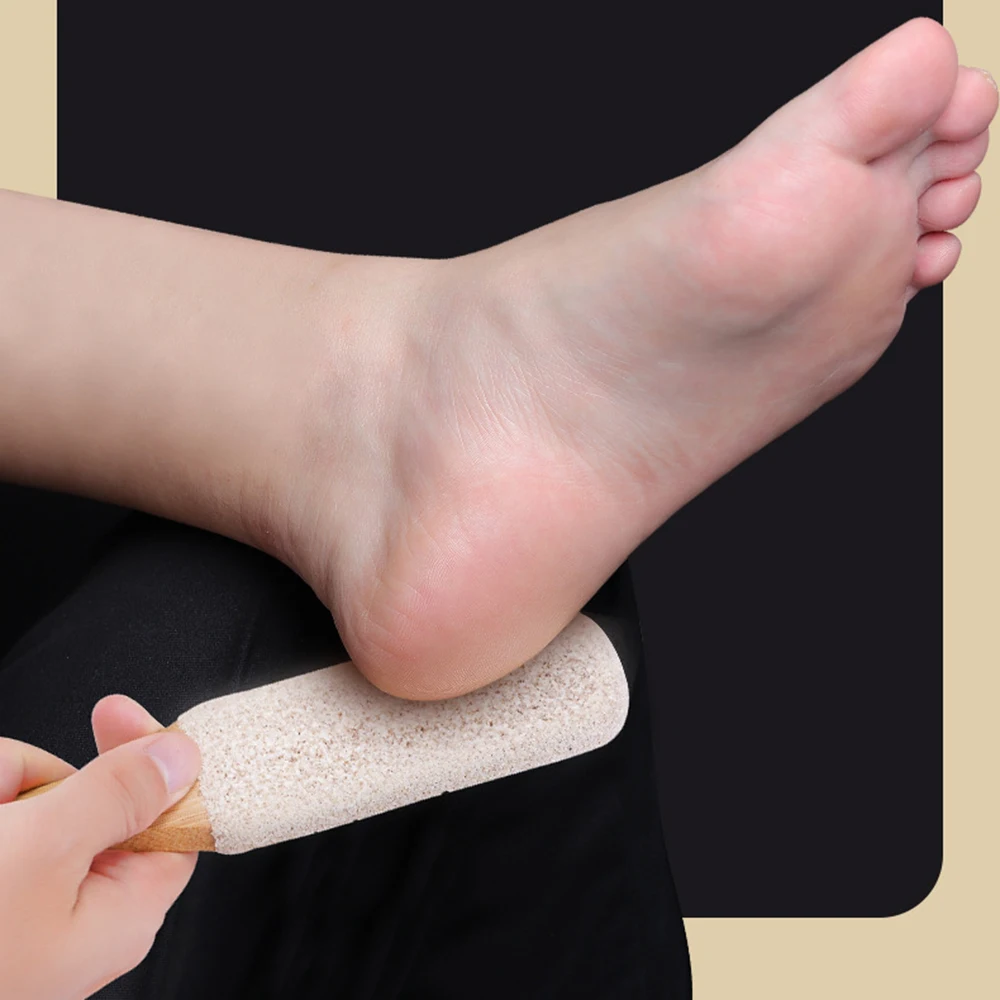مزيل الكالس لملف القدم بمقبض خشبي ، جهاز تنظيف القدمين ، إزالة الجلد الميت ، الذرة الخشنة الجافة ، الكاشطة ، القدمين ، 1 ify #4