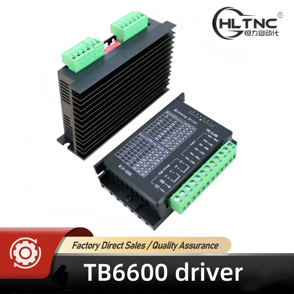 HLTNC 1 шт. TB6600 4A 9 В до 24 В постоянного тока драйвер шагового двигателя контроллер направления импульса 32 сегмента для гравера с ЧПУ Nema17 Nema23