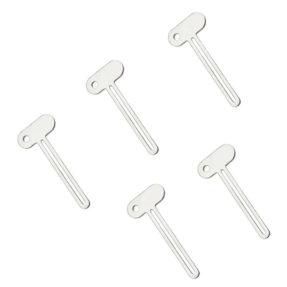 5PCS Tube Toothpaste Squeezer Wrenches Roller Dispenser Toothpaste Wringer Tool Metal Hair Dye Color Key Bathroom