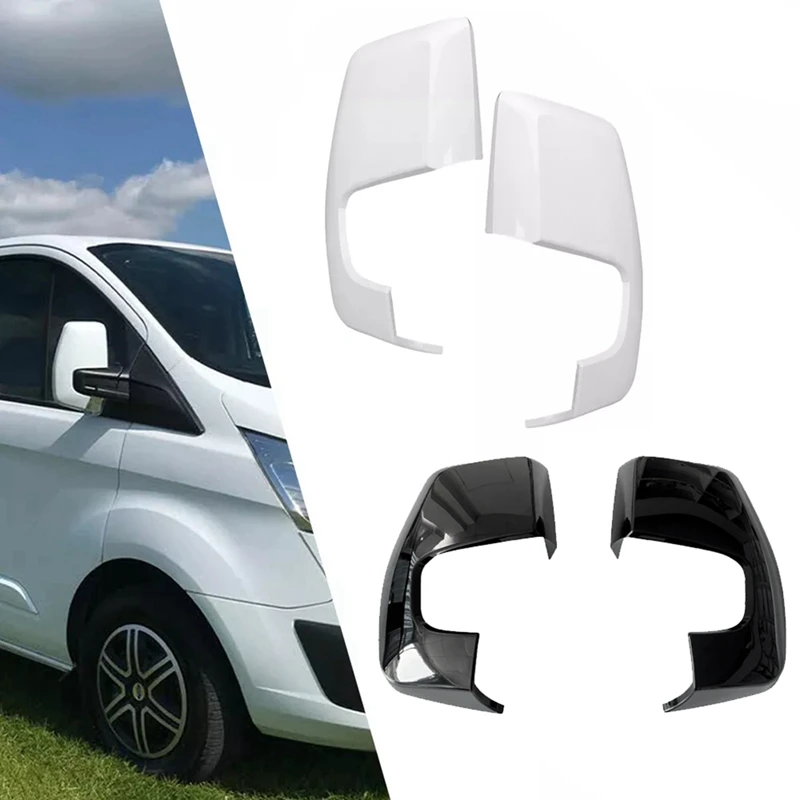 Car Side Wing Mirror Cover Rear View Mirror Cover 1809084 2064129 2064127 For Ford Transit Custom 2014-2020