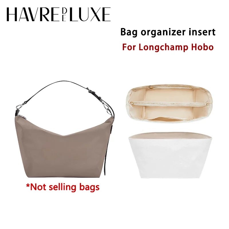 

Bag organizer insert For Longchamp Nylon Hobo durable lightweight bag support storage inner modification bag accessories