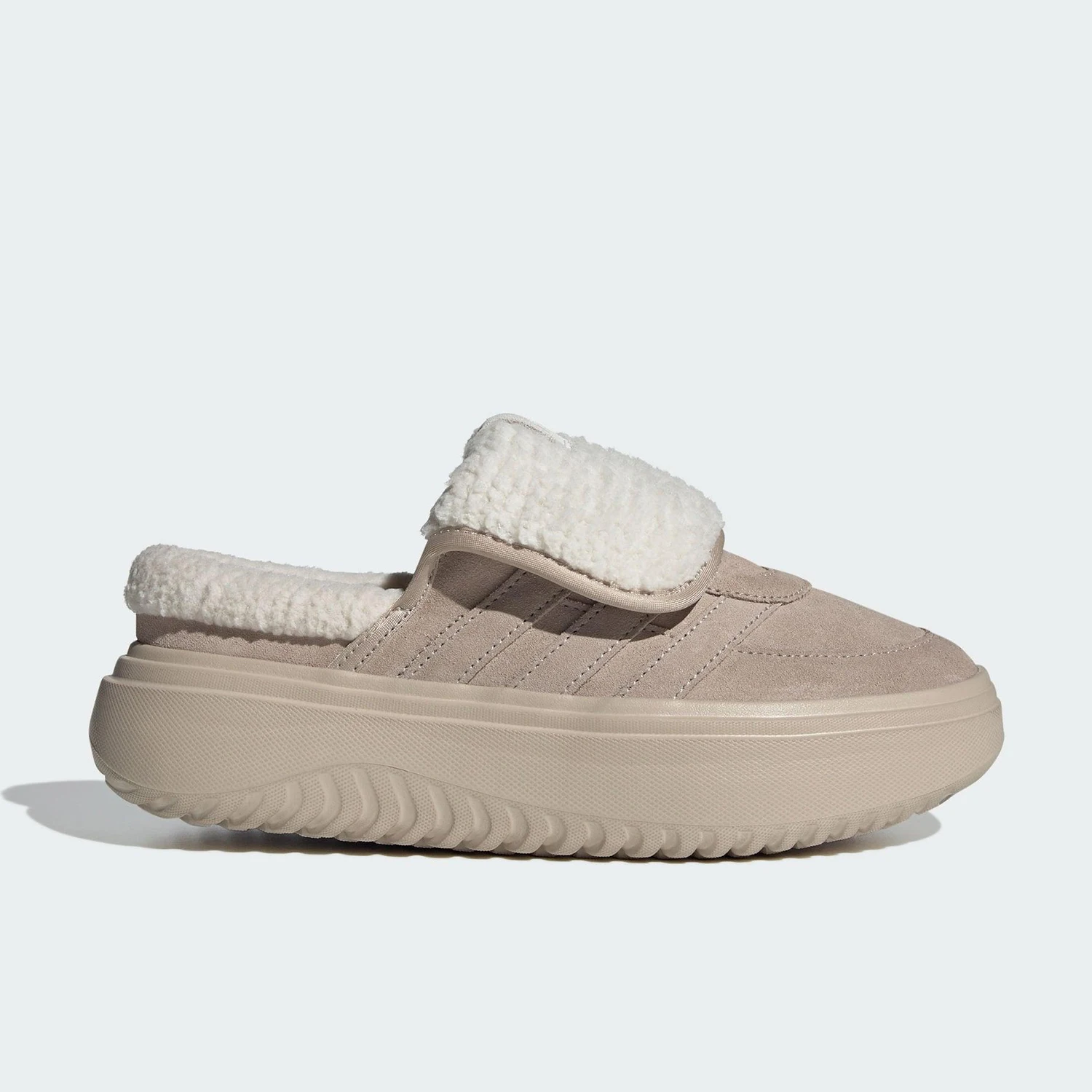 

Adidas оригинальные женские износостойкие флисовые туфли с изоляцией на толстой подошве JS4997