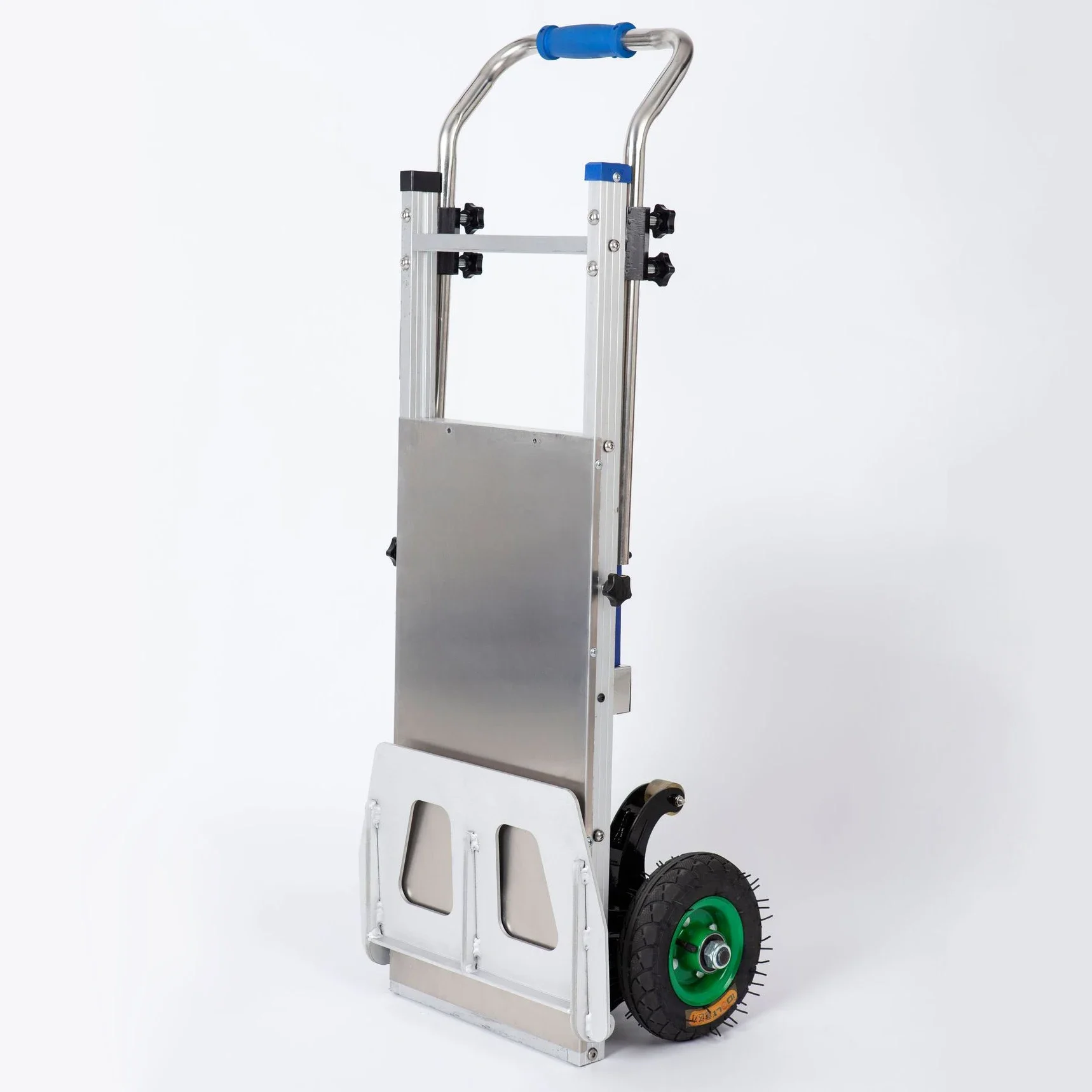 2026 China Aluminum Lithium-ion Electric Climber Stair Hand Trolley Cart Two-wheel Climber Stair Electric Hight Load Trolley Car