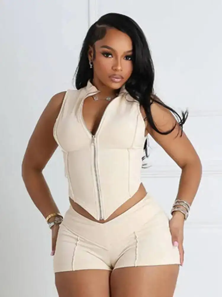 المرقعة 2 قطعة مجموعة المرأة سستة سترة غير النظامية المحاصيل الأعلى نحيل الخوخ الورك السراويل بسيطة رياضي الشارع الشهير سليم مثير B66Q