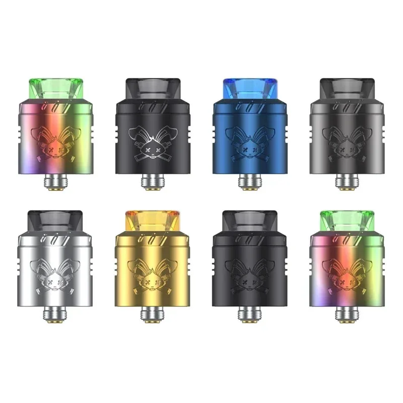 Original Hellvape Dead Rabbit Solo RDA Tank Single Coil RDA Vape Zerstäuber 22 mm Bodenzufuhr mit BF Pin DIY E-Zigaretten 810 Drip
