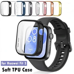 Soft Case For Huawei Watch Fit 3 360° All-inclusive Protective Screen Shell For Huawei Watch Fit 3 Anti-fall Cover Accessories