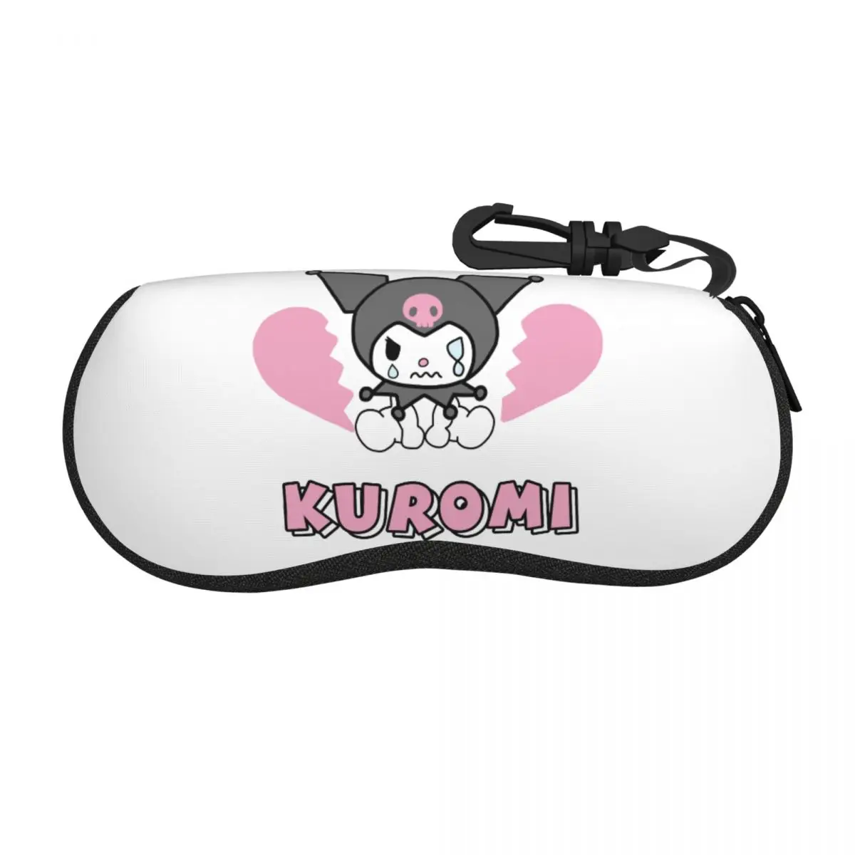 

Sanrio Cartoon Kuromi Sunglasses Soft Case Neoprene Zipper Shell Eyeglass Case Custom Protective Box For Glasses