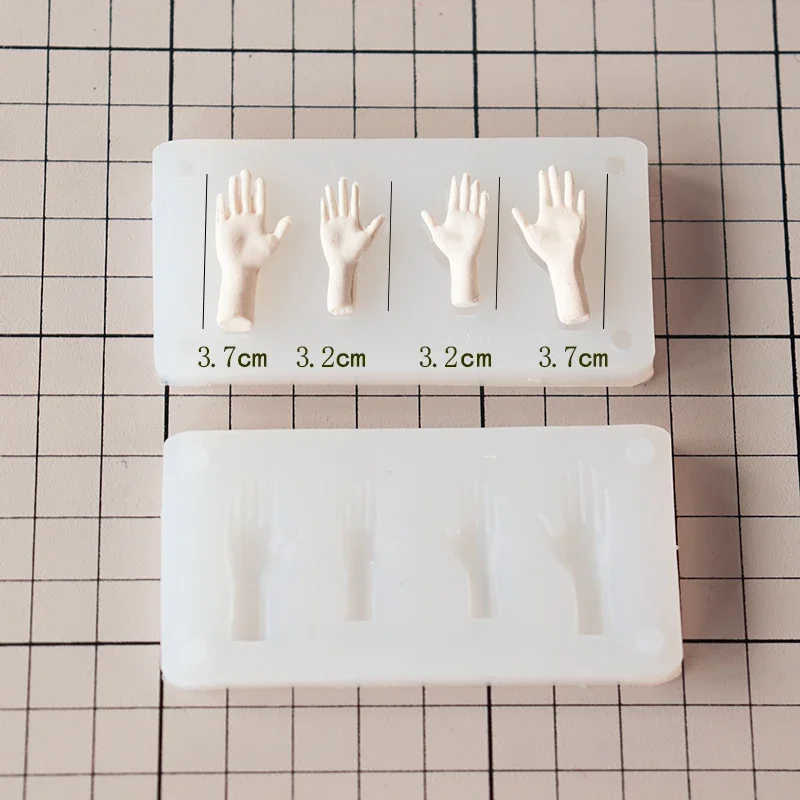 Ultra Light Clay Correct  Proportion Doll Palm Silicone Mold DIY Polymer Clay Animation Character Hand Contour Making Tools