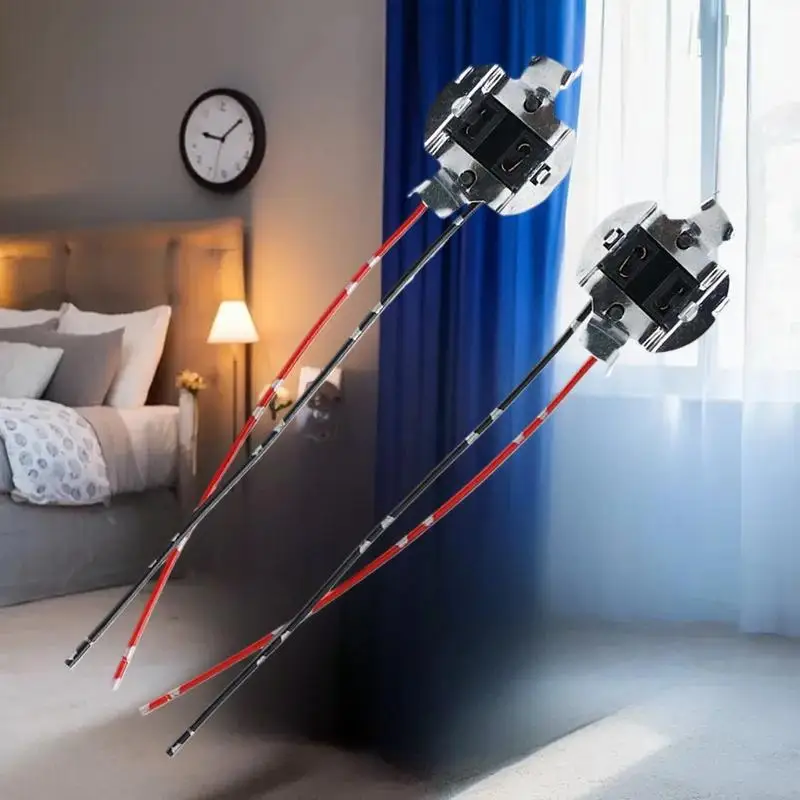 حزمة من 2 موصل قاعدة المصباح الأمامي Sagitar، محول أسلاك حامل مصباح الهالوجين H7 #5