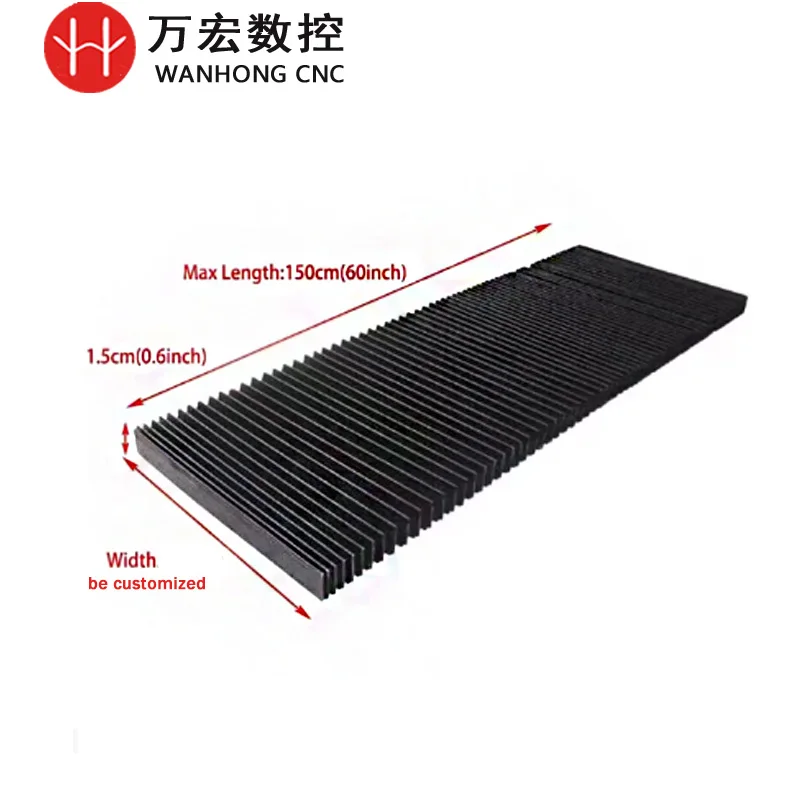 Customize Milling Machine Guard Dust Cloth Three-proof Protective Flat Accordion Bellows Cover Flexible Machine Guard Dust Cover