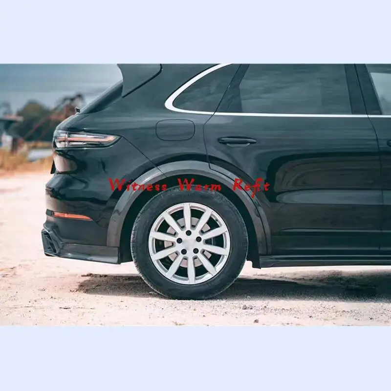 For Porsche Cayenne 9YA 18-20 High Quality Carbon Fiber FRP Car Fender Wheel Eyebrow Protector Wheel Arch Trim Strip view 3