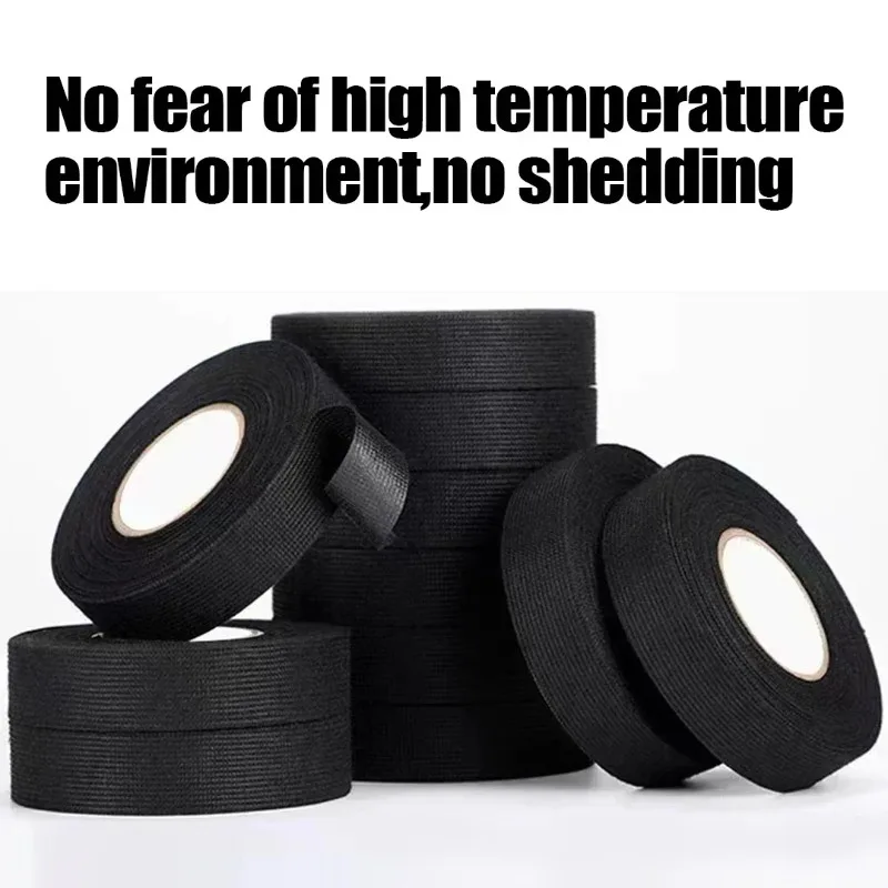 Nastro per cablaggio in velluto da 10 m, facile da strappare, per auto, antirumore, antiurto, resistente al calore, per fiori bonsai