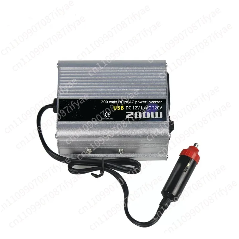 

Portable 12V to 220V off-grid 200W corrective wave car inverter with USB interface