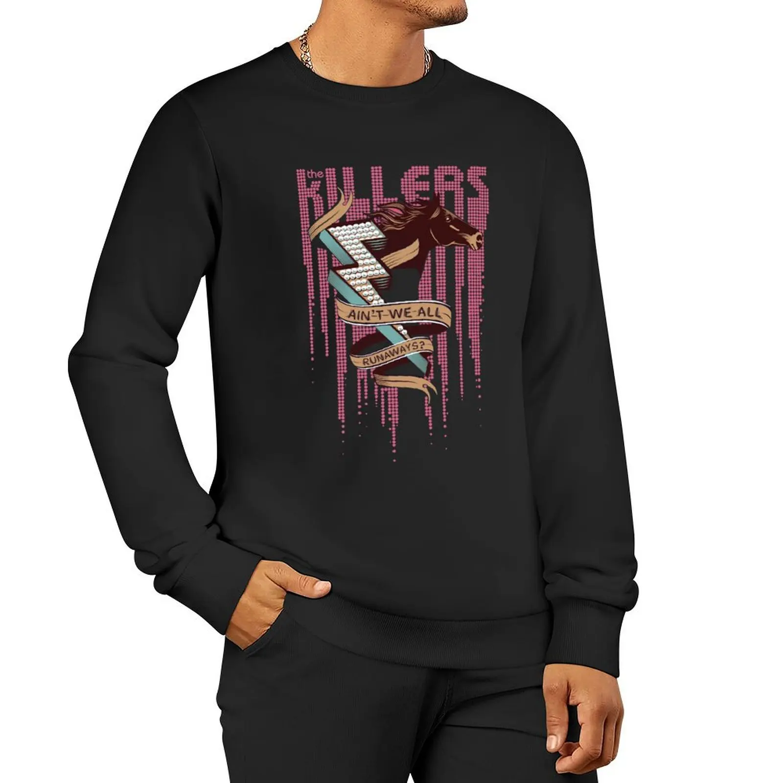 The Killers We All Runaways Sweatshirt men's sweat-shirt set mens clothing new sweatshirt