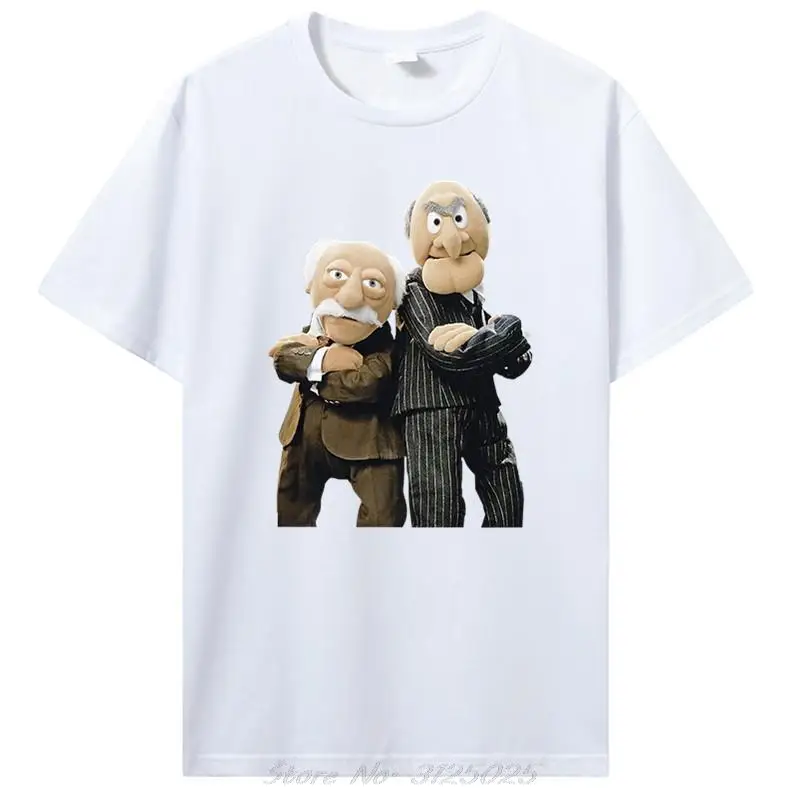 Statler and Waldorf Black T-Shirt Clothing Free Shipping Fashion 100% Cotton Good Quality Brand Cotton Shirt Style Cool Shirts