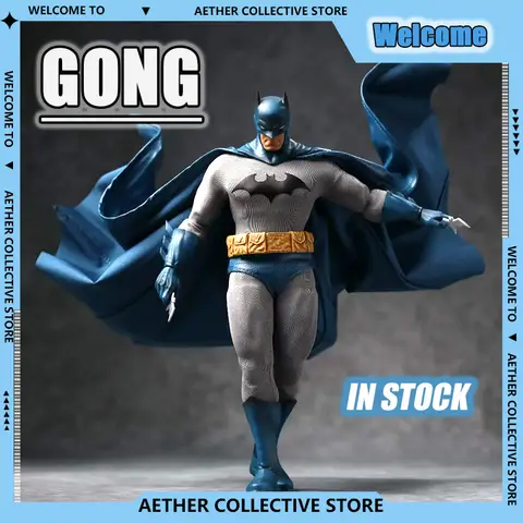 GONG Studio 17,5 cm Batman Hush Bat Man Figura Abito in tessuto su misura Anime Action Figures Statua in PVC Modello Giocattoli da collezione Regali