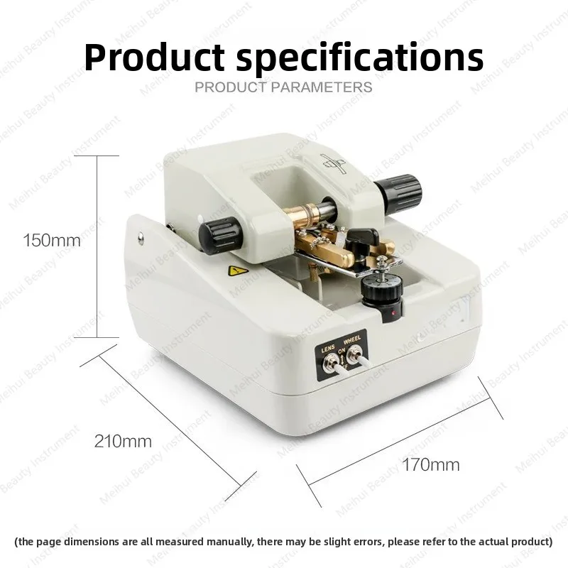 Eye Equipment Instrument Glasses Lens Slotting Machine Wire Drawing Machine Half Frame Glasses Slotting Groove Depth Adjustable