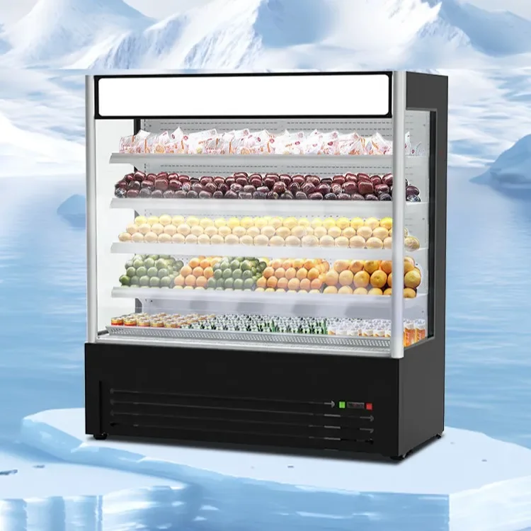 

Fruit Refrigerator Beverage Refrigerator Vegetable Fruit Chiller Commercial Refrigerator For Supermarket