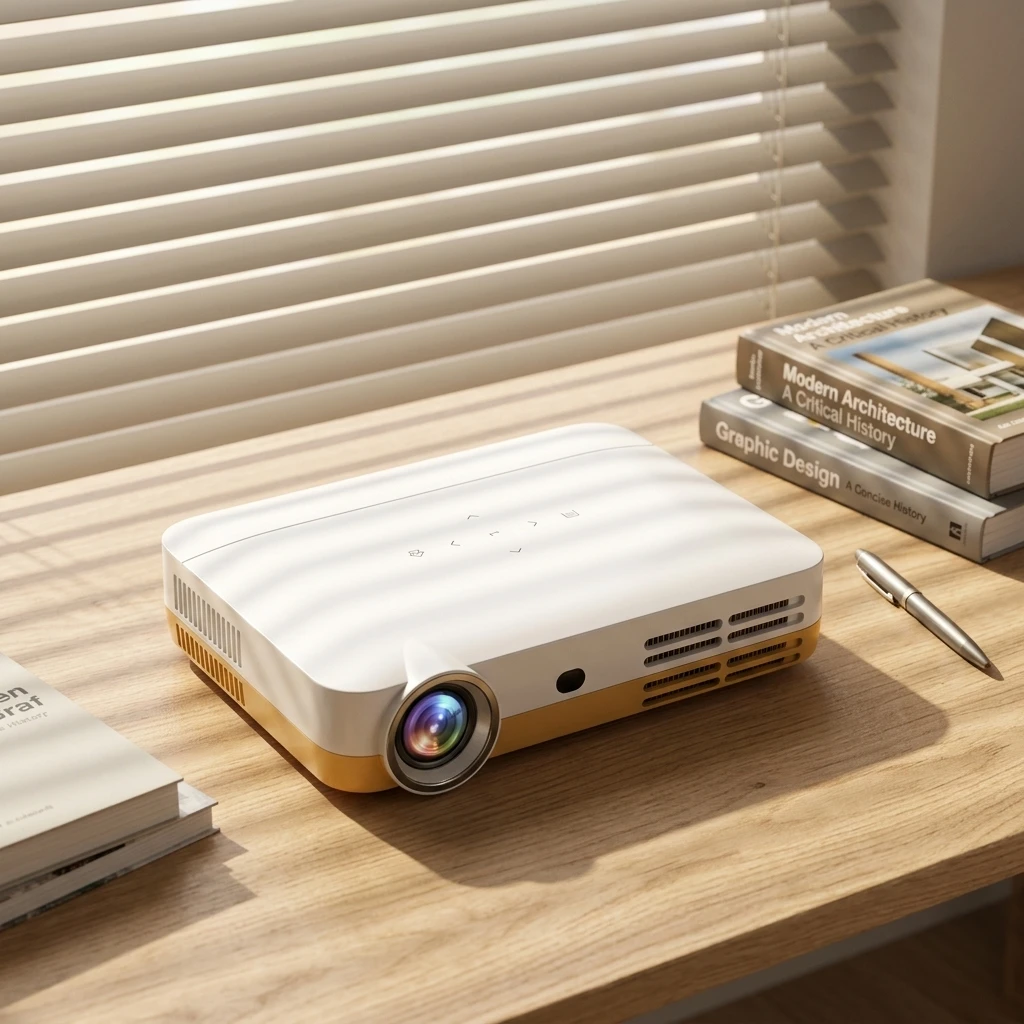WOWOTO H10S 5000 Lumens 4K Ready Full HD DLP Smart Projector Android 9.0 WiFi Built-In Speakers Portable Pocketable for Business