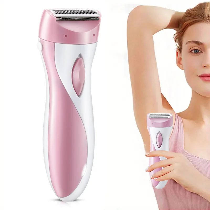 Women Electric Shaver, USB Rechargeable Painless Hair Remover, Washable Multifunctional Body Shaver Trimmer for Legs